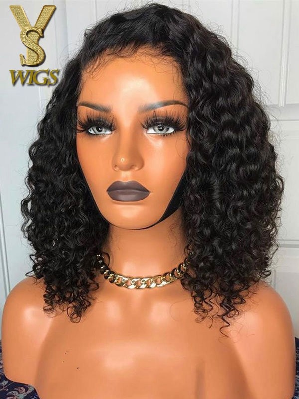 Yswigs Undetectable Dream Hd Lace Short Bob Human Hair Wigs New Kinky