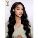 13x4 Body Wave Lace Front Wigs Human Hair Pre Plucked With Baby Hair 180% Density For Black Women HD Transparent Lace, YS433