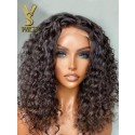 YSwigs Heavy Density Side Part 5x5 HD Lace Transparent HD Deep Curly Lace Front Wig LS03
