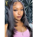Transparent HD Frontal Lace wig 5x5 Lace Front Human hair wigs with Baby Hair Layered Lace closure glueless wigs for black women,YS451