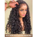 YSwigs 4C Curly Baby Hair Realistic Edges 13x4 Curly HD Lace Front Wig NEW06