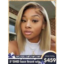 5 wigs  Total $459   5*5HD lace front wig.YS462 