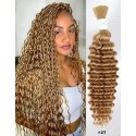 Deep Wave Bulk Human Hair For Braiding 30 Inch 100% Unprocessed No Weft Deep Curly Human Hair Extensions,YS13