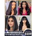 YSwigs 4 Wigs Combo Deal 13*4 HD lace front wig, YS725