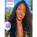 Buy 1 send 1 free water wave wigs  16inch 150% only 242$ bleached knots wigs,YS480