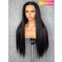 YSwigs Pre Plucked Undetectable HD lace Human Hair 13*4 lace front wig high-end wig raw materials, GX002