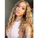 YSwigs Ombre Brown Color Pre Plucked Human Hair Transparent  Lace Front Wig With Baby Hair GX006