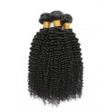 YSwigs 100% Human Hair Bundles With Closure Brazilian Kinky Curly Hair Weave HXQ334