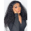 YSwigs Curly Undectable Invisible Lace Glueless HD 13x6 Frontal Human Hair  WD001