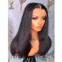 Glueless 007 Lace Closure Wigs 8*6 Straight Layer Cut Human Hair Wigs, YS905