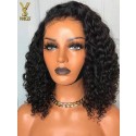 Deep Wave Bob Wig Glueless 007 Lace front wig 7x6 Lace Front Wigs Brazilian Virgin Human Hair, YS909