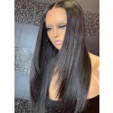 YSWIGS 150% Density Silky Straight HD Lace Human Hair Lace Front Wig BT-3