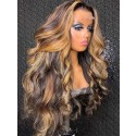 YSwigs Mixed Color Body wave Undetectable Dream HD Lace Human Hair Full Lace Front Wigs WD013