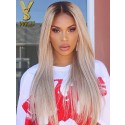 YSwigs Ombre #613 Blonde Full Lace Brazilian Virgin Hair Human Hair Wigs With Baby Hair YS0612