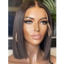 YSwigs Short Bob Wigs Straight 4x4 Lace Front Brazilian Human Hair Wigs HXQ310