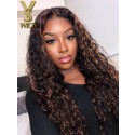 YSwigs Undetectable Dream HD Lace 150% Brazilian Virgin Human Hair Wigs Lace Front Wig Deep Wave Curly For Black Women HXQ226