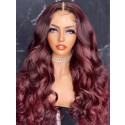 YSwigs Undetectable 360 HD Lace Ombre 99j Natural Wave Brazilian Human Hair Wig LC19