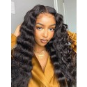 YSwigs Wave 13x6 Lace Front Wigs Human Hair Wig Virgin Pre Plucked Undetectable Dream HD Lace Bleached Knots GX7241