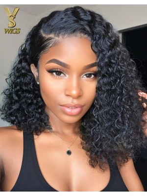  13x4 Lace Front Fluffy Kinky Curly Afro Black 16 Inch Shoulder Length Wig ,YS942