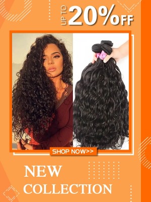 YSwigs 3 Bundles Natural Wave Hair With 13x4 Lace Frontal NC01