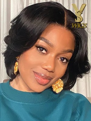 Glueless Short Pixie Cut Natural Black / Ombre Brown Glueless Minimalist HD Lace Wig Ready to Go,YS463