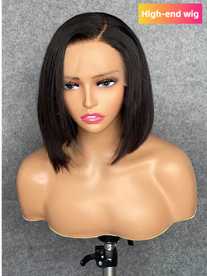 YSwigs C part BOB best quality  Virgin Human Hair 5*5 HD LACE CLOSURE Wigs ,LX10