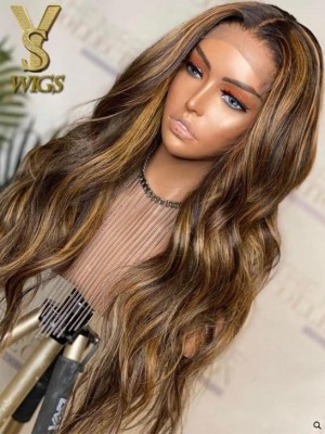 YSwigs 180% Density Highlight Pre Plucked Undetectable Dream HD Lace  Wig with Baby Hair GX01
