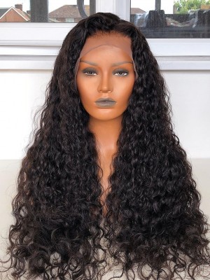 YSwigs Undetectable HD Lace Deep Curly Virgin Brazilian Human Hair Wig CLS-2