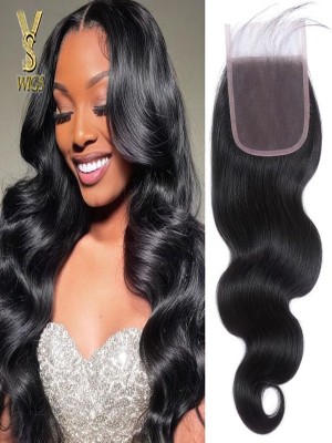 YSwigs Hd Closure 5x5 Body Wave Closure 5x5 HD Lace Closure 12A Virgin Remy Human Hair Frontal Closure Pre Plucked With Baby Hair Natural Black Color Brazilian Hair ,YS313
