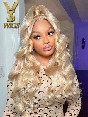 YSwigs #613 Blonde Body Wave 13×4 Lace Front Brazilian Virgin Hair Human Hair Wigs YS92