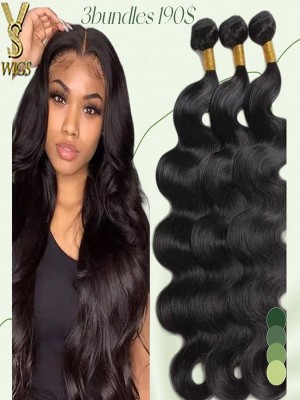 Body Wave  Human Hair Extensions 3pcs total 190$ ,YS449