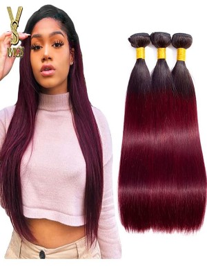 YSwigs 3 Pcs/pack Hair Brazilian Silky Straight Virgin Hair Bundles ST1