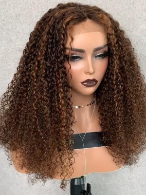 YSwigs 13x6 HD Lace Front Kinky Curly With Baby Hair Brazilian Human Hair Skin Melt Invisible HD Lace
