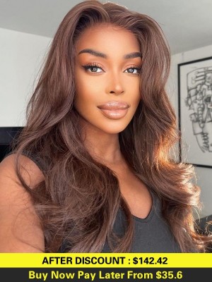 YSwigs 13×6 Undetectable HD Lace Ombre Brown Brazilian Human Hair Wig CLS-17