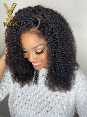 YSwigs 4C Curly Baby Hair Realistic Edges 13x4 Afro Curly HD Lace Front Wig NEW05