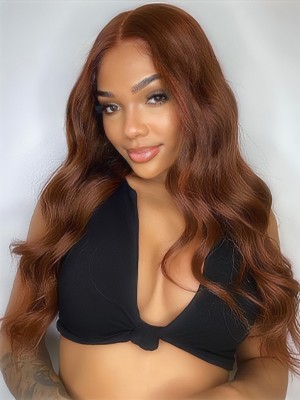 YSwigs 5×5 Undetectable HD Lace Brown Hair Virgin Brazilian Human Hair Wig CLS-10