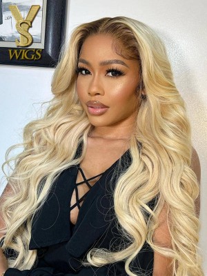 YSwigs #613 Blonde  Brazilian Virgin Hair Human Hair Wigs With Baby Hair YS001