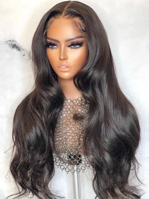 YSwigs Body Wave Virgin Human Hair Full Lace Wigs for Black Women GX031