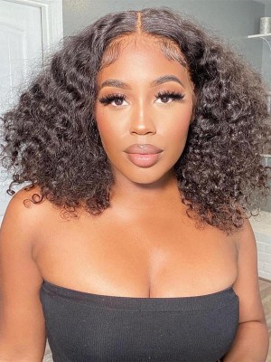 YSwigs Kinky Curly Wig 13x6 Curly Lace Front Human Hair Wigs for Women Brazilian HD Lace YS007