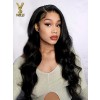 13x4 Body Wave Lace Front Wigs Human Hair Pre Plucked With Baby Hair 180% Density Glueless Brazilian Virgin Human Hair Wigs For Black Women HD Transparent Lace Front Wigs With Natural Black
