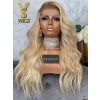 YSwigs Dark Root Ombre #613 Blonde Lace Front Virgin Human Hair Wigs Body Wave Wig in Stock YS727