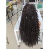 YSwigs Human Hair Full Lace Braided Wig Tangleless synthetic hair Braids with Human Hair Curls,YS463