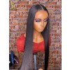 26 Inch Silky Straight Lace Front Wig 13x6 Transparent Lace 180% Density Glueless Wigs Pre Plucked with Baby Hair