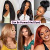 YSwigs Kinky straight Yaki Undetectable Dream 13*6 HD Lace Hairline Human Hair Wigs YS421