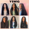 Braids Wig Triangle Knotless Braided Wigs for Women Curls Wig Braided full lace Wigs Braided Wigs 24" Black,YS11
