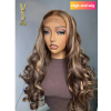 YSwigs 5*5 HD Lace Raw Materials Blonde Ombre Wig Body Wave,YS485