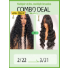 2 wigs 2 styles combo deal  5*5 HD Lace wig body wave &kinky curly  pre plucked hairline wigs ,YS471