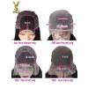  High-end ombre raw materials 13x4 HD Lace 150% Density human hair Wigs Raw Materials Best Quality,LX05