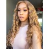 YSwigs Ombre Brown Color Pre Plucked Human Hair Lace Front Wig with Baby Hair GX006
