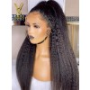 Wig Trend 2023 Kinky Straight Lace Front Wig Human Hair Pre Plucked Bleached Knots, WT21 